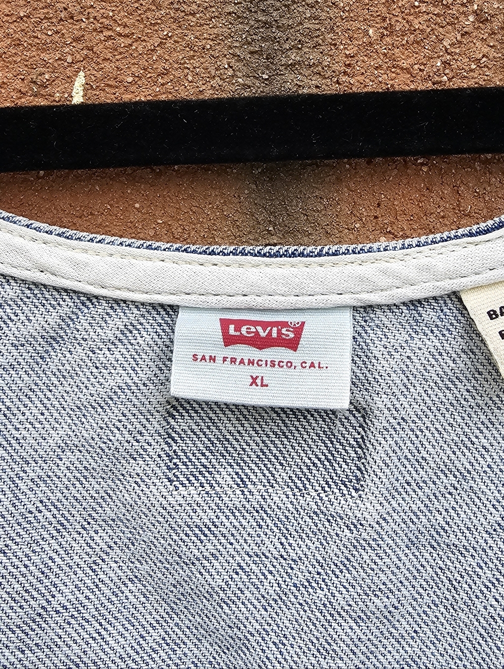 Levi's Light Blue Denim Button-Front Mini Dress - Picture 3 of 5